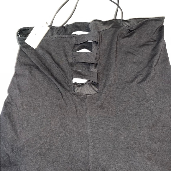 Express Black Tank Top with Side Cutouts Size Large - Picture 3 of 3